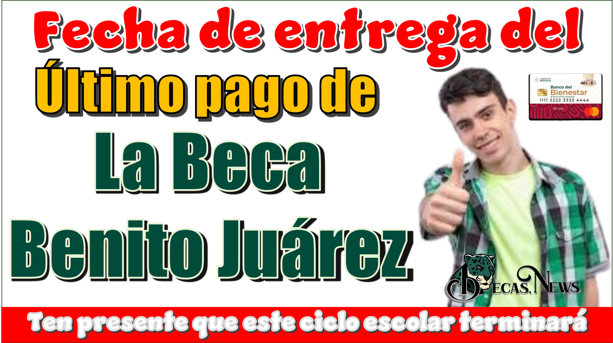 ▷ Fecha de entregará del último pago de la Beca Benito Juárez...Ten presente que este ciclo escolar terminará » 2025 BECAS.NEWS 🥇 Fecha de entregará del último pago de la Beca Benito Juárez...Ten presente que este ciclo escolar terminará