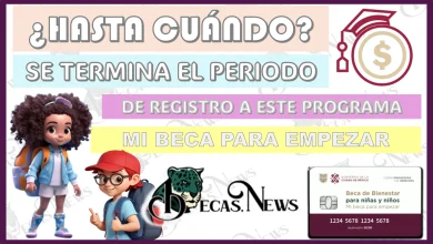 ¿HASTA CUÁNDO SE TERMINA EL PERIODO DE REGISTRO A ESTE PROGRAMA SOCIAL DE MI BECA PARA EMPEZAR?