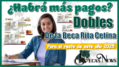 ¿Habrá más pagos dobles de la Beca Rita Cetina para el resto de este año 2025?