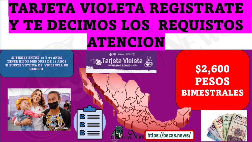 ¡TARJETA VIOLETA INICIA TU REGISTRO!