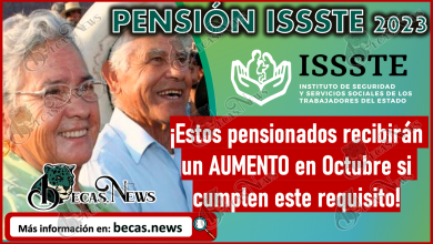 Pensión ISSSTE 2023 | ¡Estos pensionados recibirán un AUMENTO en octubre si cumplen este requisito!