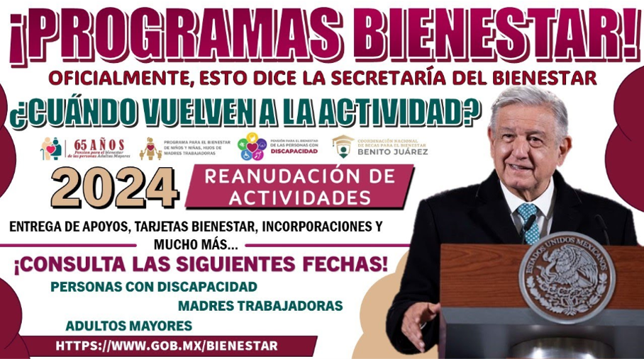 "Claridad en el Bienestar: La Secretaría Anuncia la Reanudación de Programas Post-Elecciones"