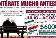 Actualización Importante sobre los Pagos de la Pensión para el Bienestar para Adultos Mayores para Julio