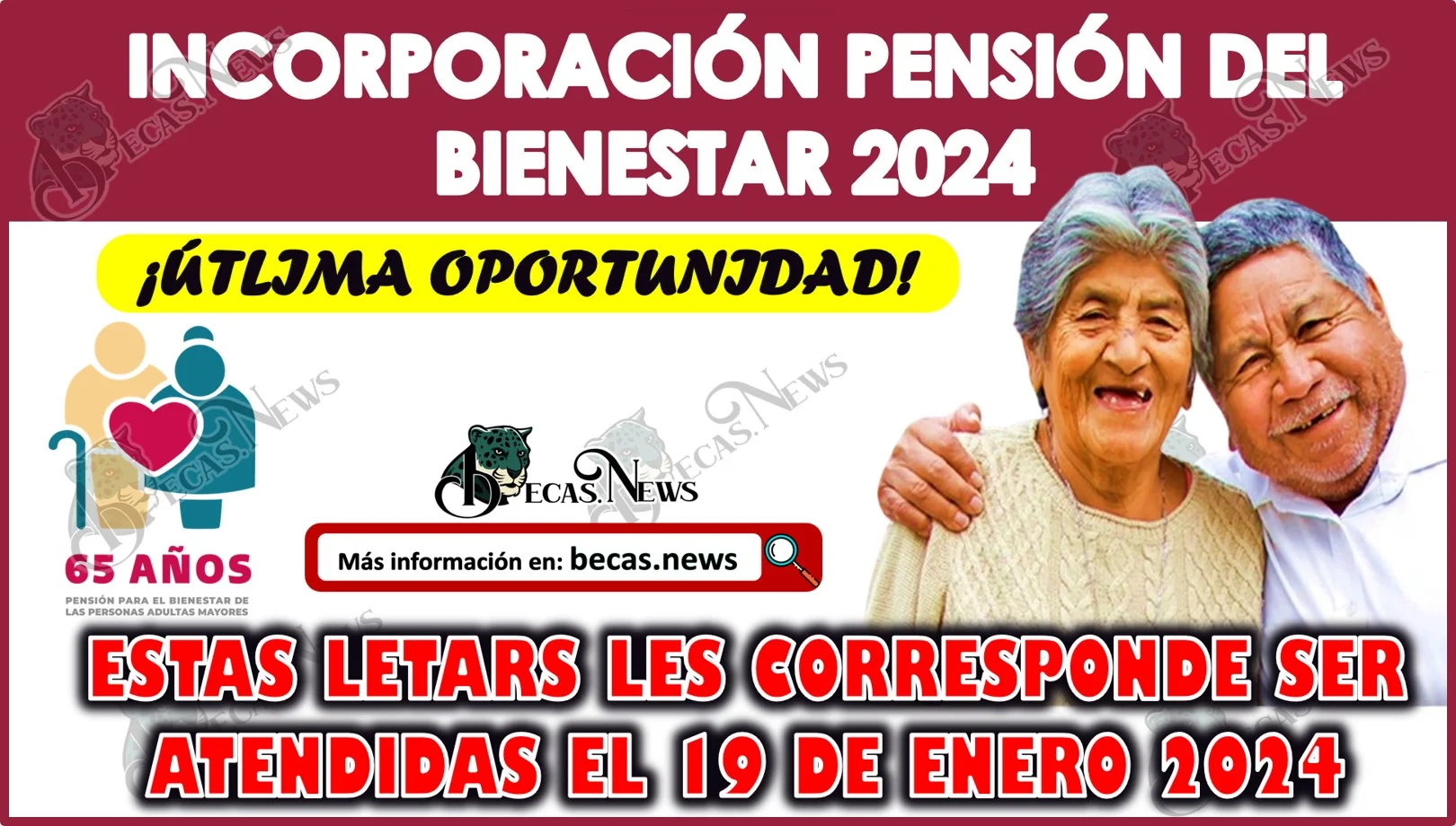 Pensión del Bienestar 2024: A estos abuelitos les toca acudir a registrarse este viernes 19 de enero 2024