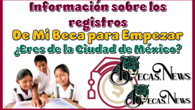 Información sobre los registros de Mi Beca para Empezar...¿Eres de la Ciudad de México?