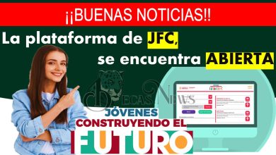 ¡¡BUENAS NOTICIAS!! La plataforma de JÓVENES CONSTRUYENDO EL FUTURO, ya se encuentra ABIERTA