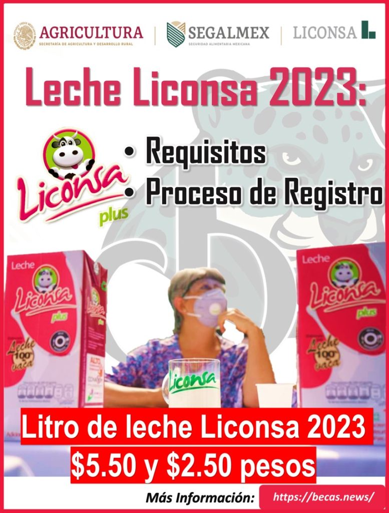 Leche Liconsa 2023: Costo, requisitos y como registrarse