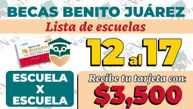 3.er Periodo de Bancarización, estas escuelas serán atendidas del 12 al 17 de Junio| Consulta la lista: Becas Benito Juárez