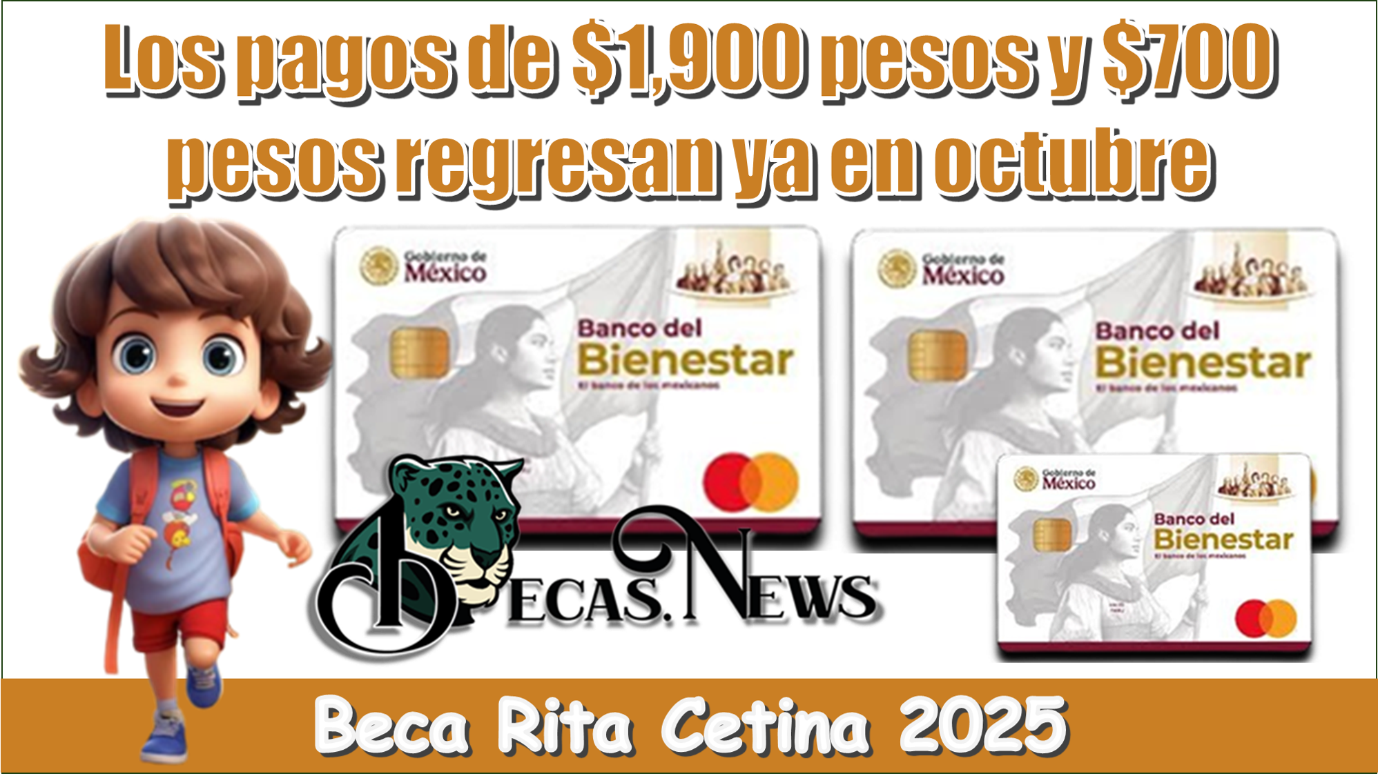 Los pagos de $1,900 y $700 pesos regresan ya en otubre | Beca Rita Cetina 2025 