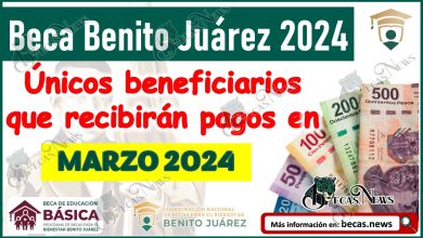 Estos son los únicos beneficiarios que recibirán pagos en marzo 2024 |Becas Benito Juárez 2024