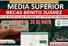 Beca Benito Juárez 2023 | Lista de escuela que reciben tarjeta del bienestar del 15 al 20 de mayo