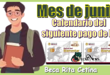 Mes de junio | Calendario del siguiente pago de la Beca Rita Cetina