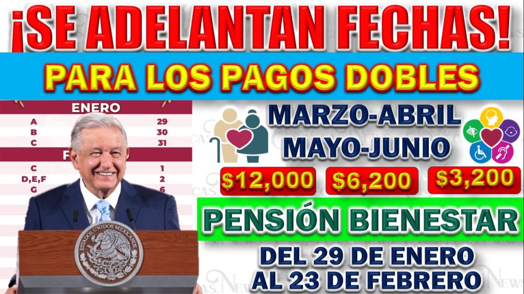 Ya Hay Fechas Oficiales de Pagos Dobles en las Pensiones del Bienestar ¡Se Adelantan los Pagos! 🤑