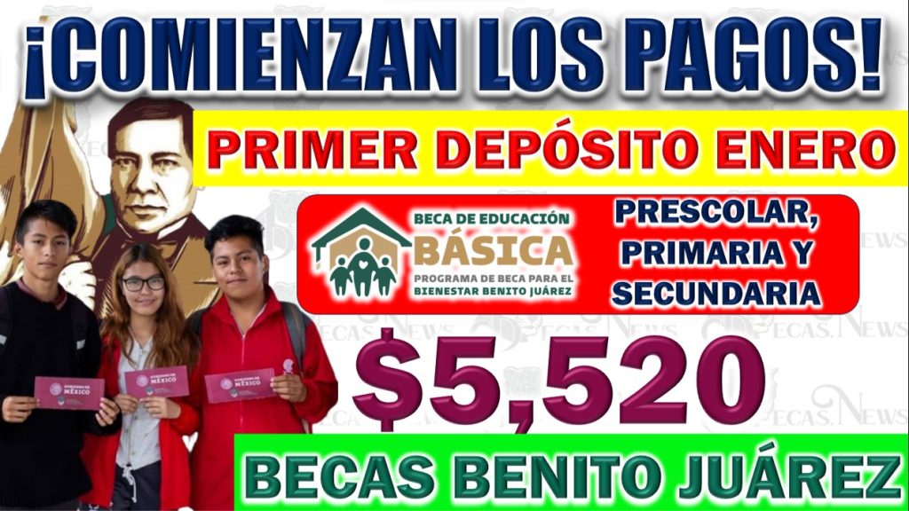 Confirmación de Primeros Pagos de la Beca Benito Juárez