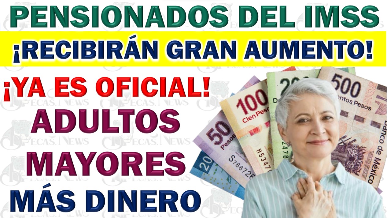 🚨 Pensionados Del IMSS Recibirán Más Dinero En 2024 ¡Su Pensión