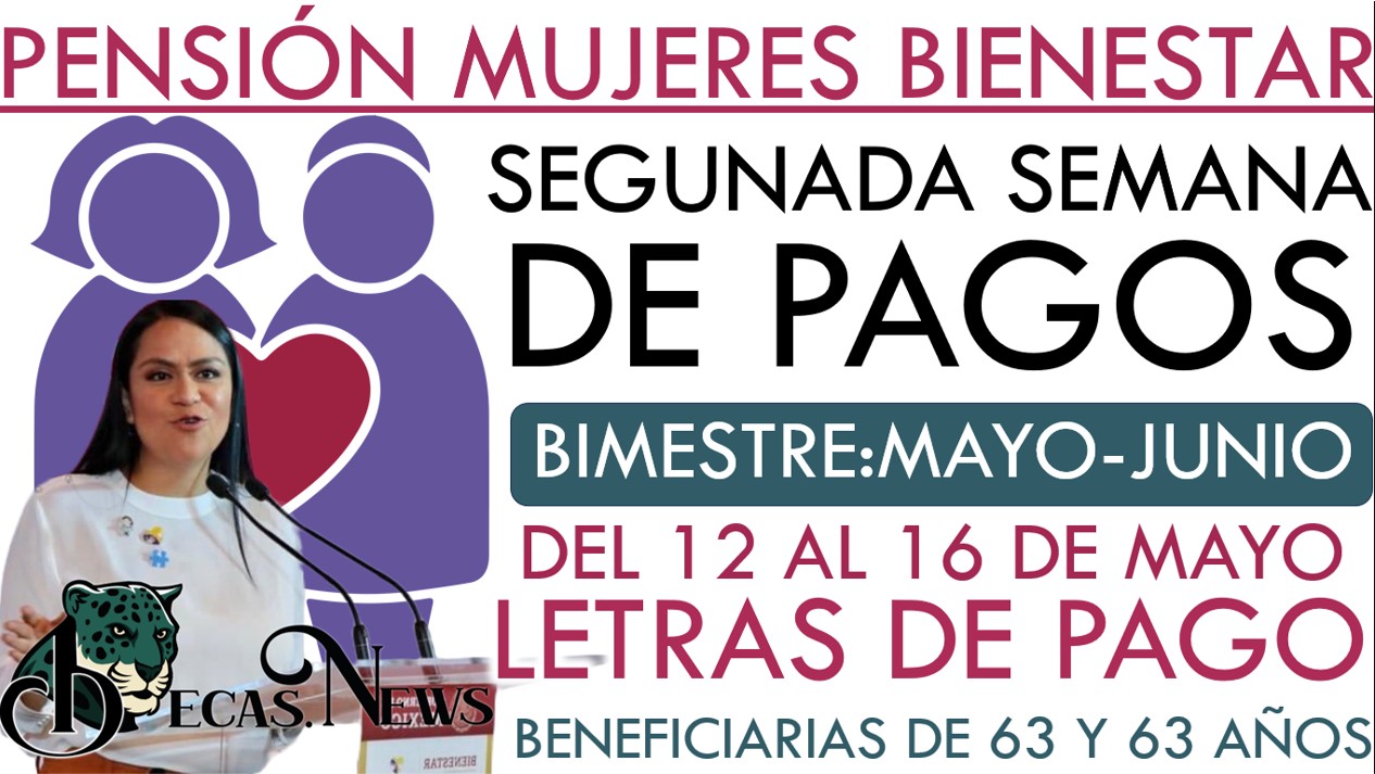 ▷ ¿Quiénes reciben la pensión mujeres bienestar del 12 al 16 de mayo? » 2025 BECAS.NEWS 🥇 NEW22