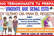 ¿NO TERMINASTE TU PREPA?... URGENTE QUE SEPAS ESTO, YA QUE HOY ES EL ÚLTIMO DÍA PARA EL REGISTRO...NO ESPERES MÁS Y TERMINA SATISFACTORIAMENTE ESTE GRADO ESCOLAR 