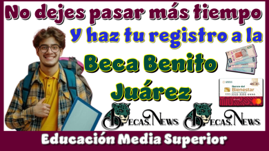 No dejes pasar más tiempo y haz tu registro a la Beca Benito Juárez en Educación Media Superior 