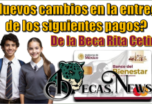 ¿Nuevos cambios en la entrega de los siguientes pagos de la Beca Rita Cetina?