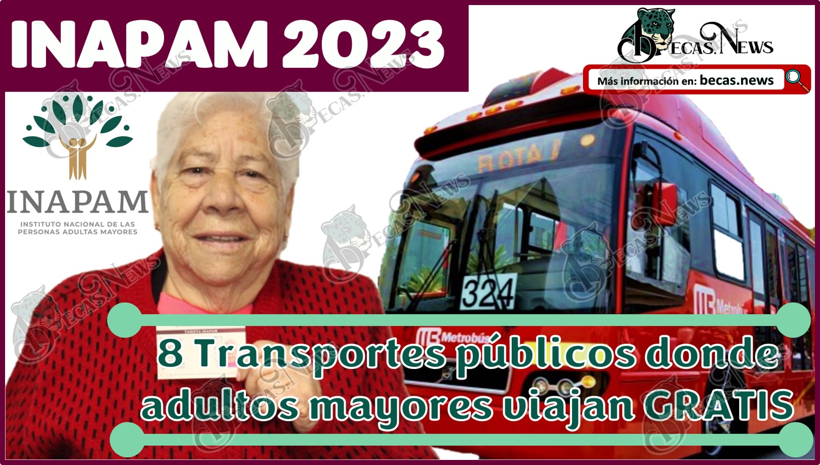 Ocho Transportes públicos donde adultos mayores viajan GRATIS | INAPAM 2023