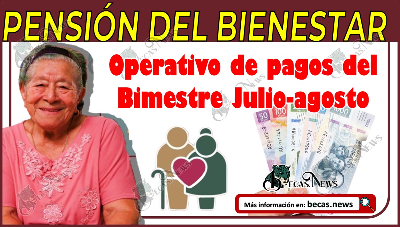 Pensión Bienestar para Adultos Mayores | Operativo de pagos del Bimestre Julio-agosto 2024