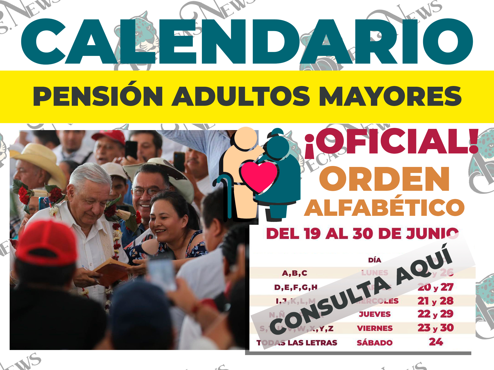 ¡CONFIRMADO!, CALENDARIO OFICIAL para Adultos Mayores| Estas son las fechas: Pensión Bienestar