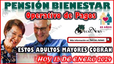 Pensión del Bienestar 2024| Operativo de Pagos hoy 15 de enero a estos adultos mayores.