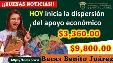 HOY inicia la dispersión del apoyo económico de las Becas Benito Juárez