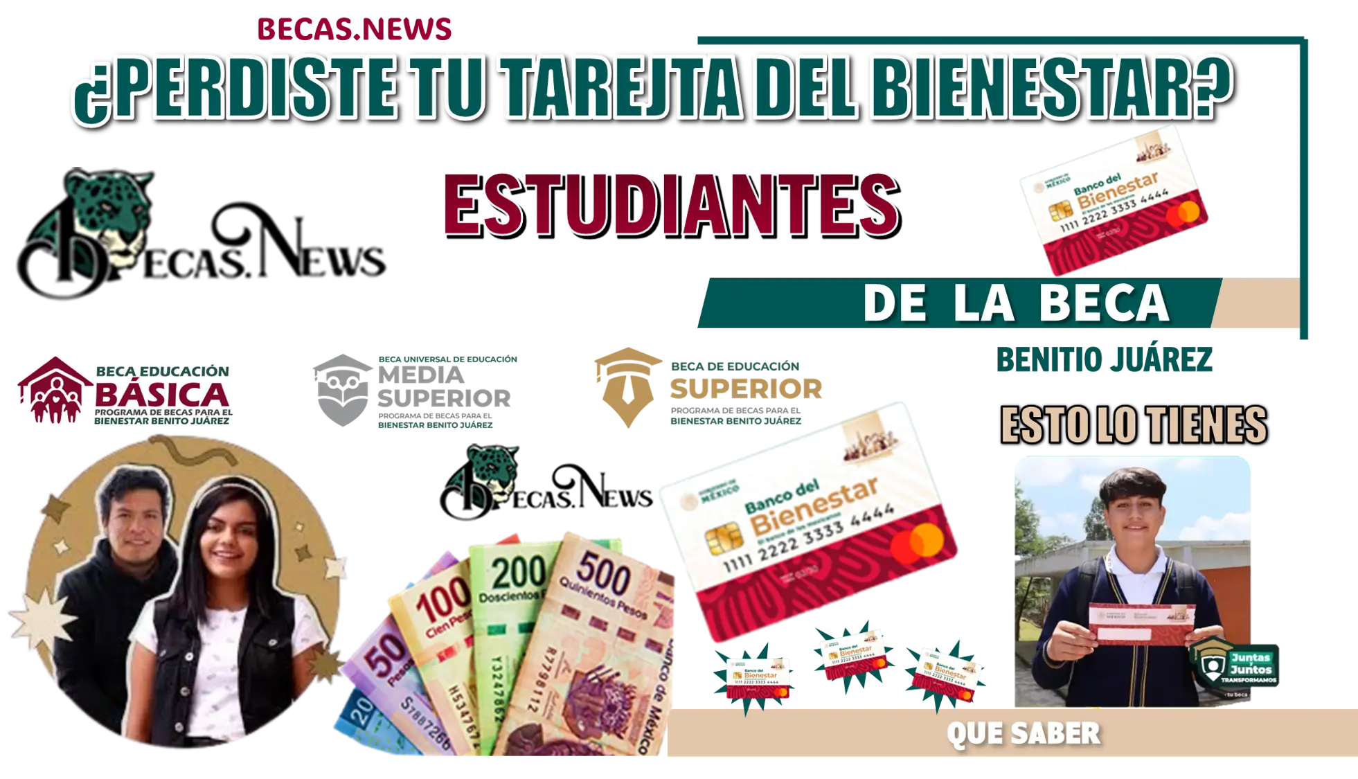 ¿PERDISTE TU TARJETA DEL BANCO DEL BIENESTAR? | ESTUDIANTES DE LA BECA BENITO JUÁREZ ESTO LO TIENES QUE SABER 