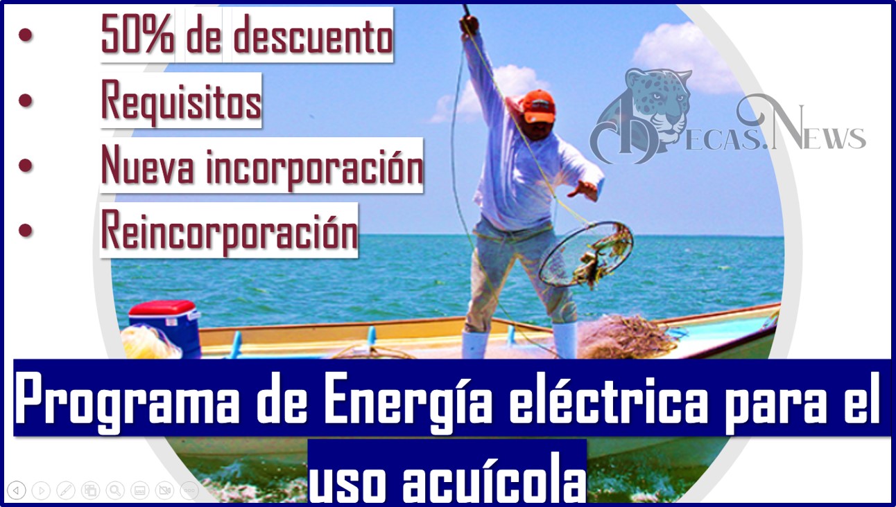 Programa de Energía eléctrica para el uso acuícola