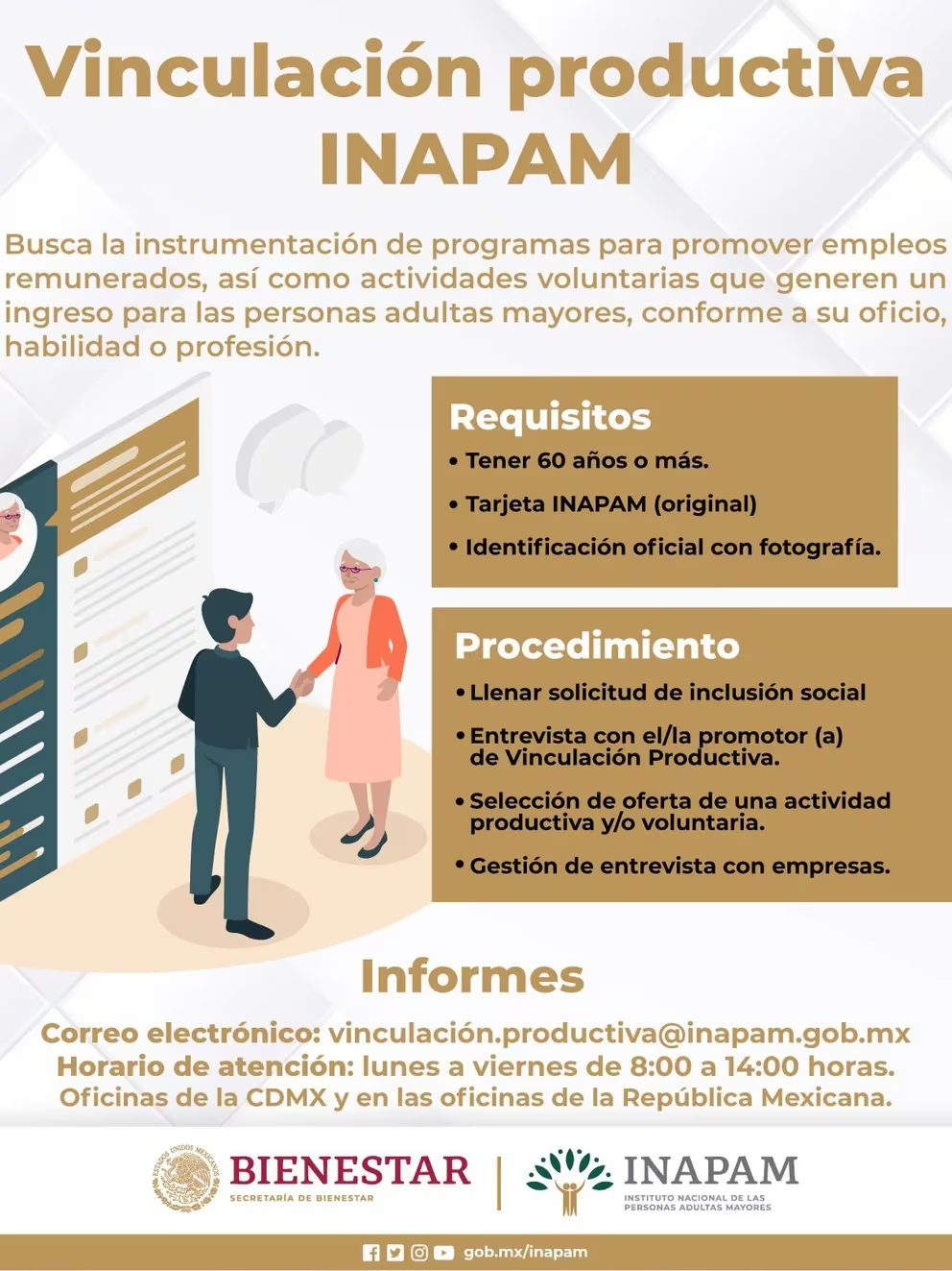 INAPAM ofrece más de 10 mil pesos al mes