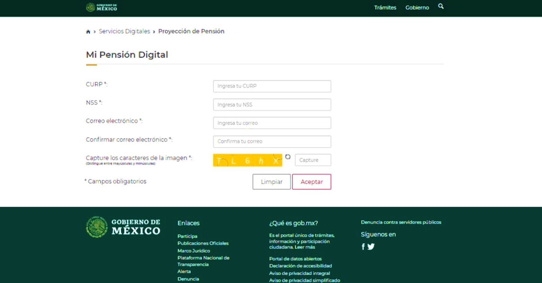 Así luce el portal digital del IMSS