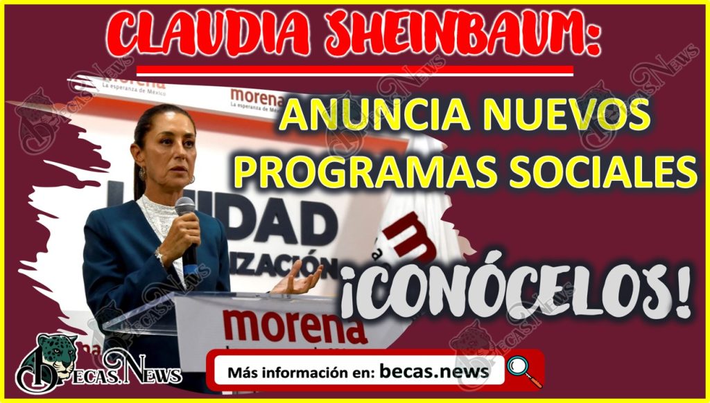 La Presidenta Electa Claudia Sheinbaum Anuncia Nuevos Programas ...