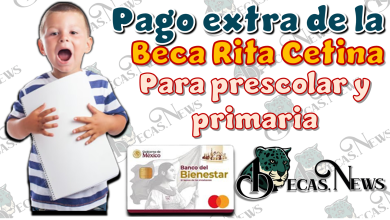 Pago extra de la Beca Rita Cetina para preescolar y primaria