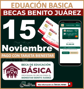 Pagos Becas Benito Juárez Nivel Básico; 3,360 pesos
