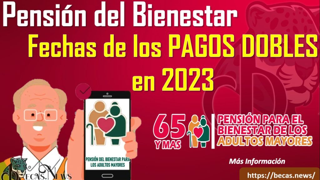 Fechas de los PAGOS DOBLES en 2023 de la Pensión del Bienestar