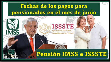 Pensión IMSS e ISSSTE: Fechas de los pagos para pensionados en el mes de junio