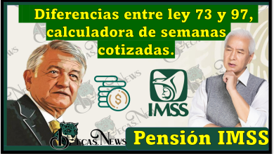 Pensión del IMSS: Diferencias entre ley 73 y 97, calculadora de semanas cotizadas.