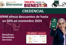 INAPAM ofrece descuentos de hasta un 50% en noviembre 2024