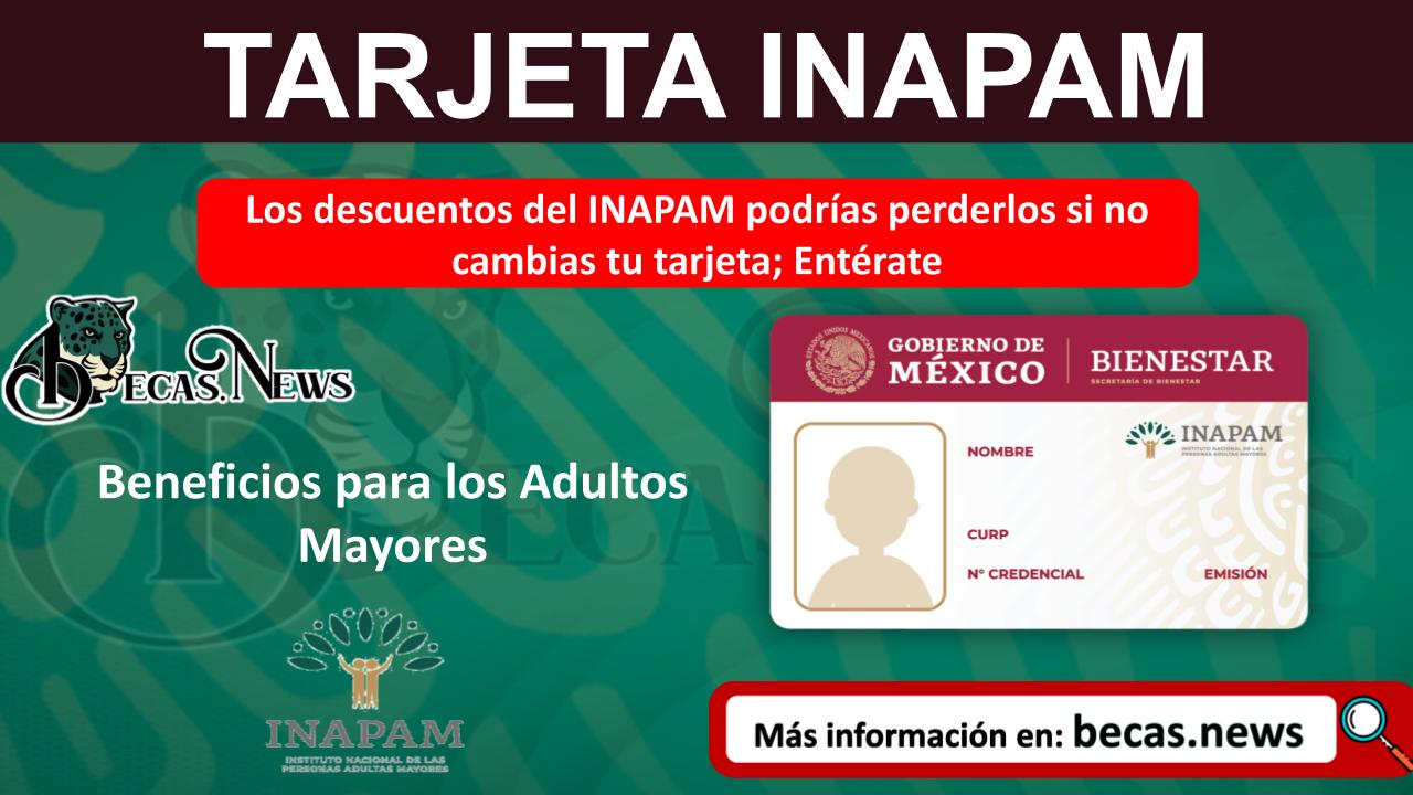 ▷ Los descuentos del INAPAM podrías perderlos si no cambias tu tarjeta; Entérate » 2025 BECAS.NEWS 🥇 Los descuentos del INAPAM podrías perderlos si no cambias tu tarjeta; Entérate
