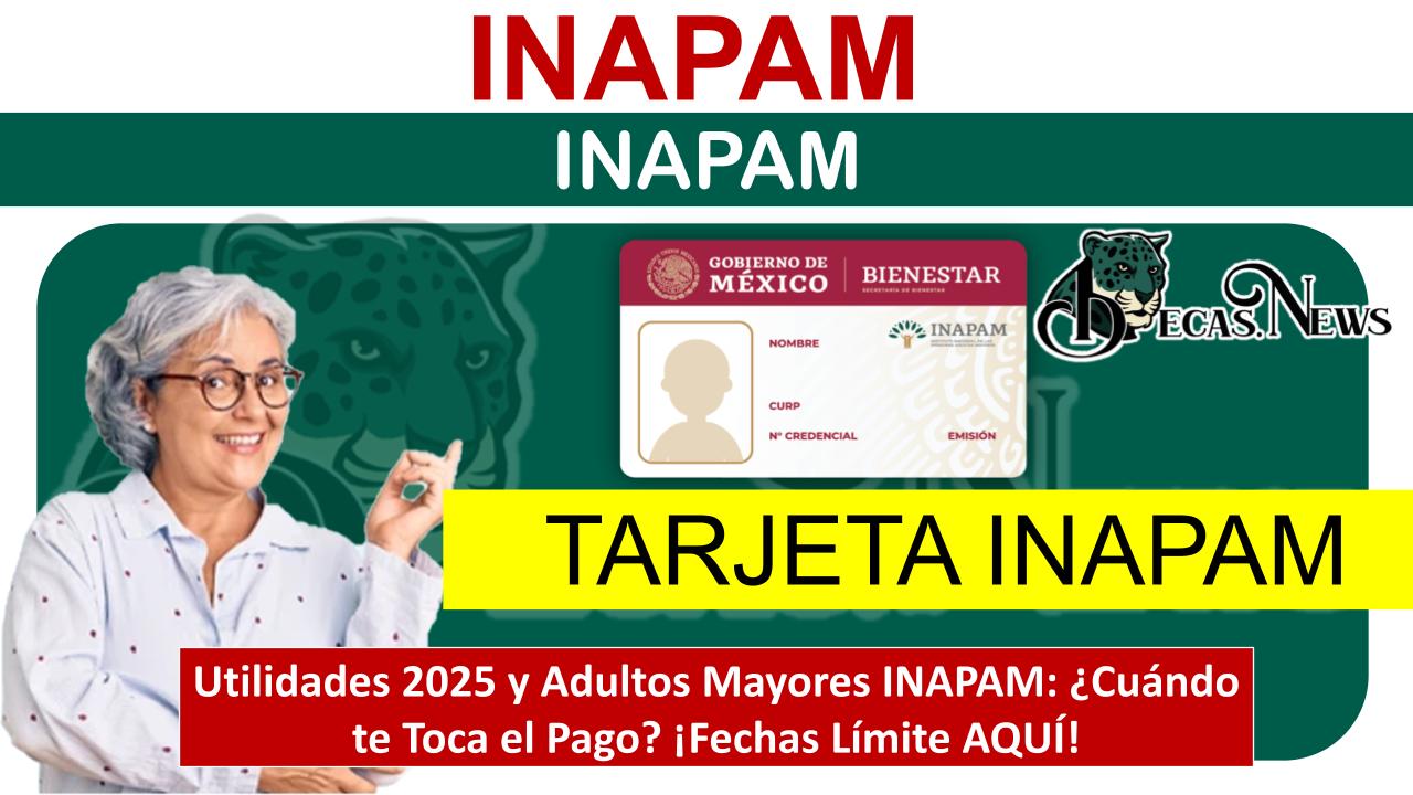 ▷ Utilidades 2025 y Adultos Mayores INAPAM: ¿Cuándo te Toca el Pago? ¡Fechas Límite AQUÍ! » 2025 BECAS.NEWS 🥇 Utilidades 2025 y Adultos Mayores INAPAM: ¿Cuándo te Toca el Pago? ¡Fechas Límite AQUÍ!