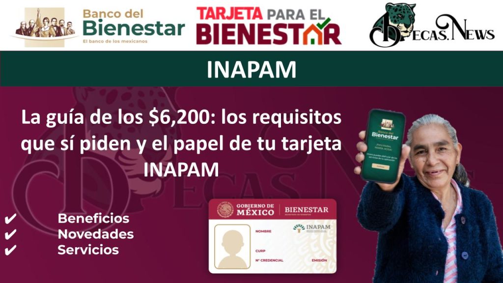 La guía de los $6,200: los requisitos que sí piden y el papel de tu tarjeta INAPAM