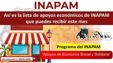 Así es la lista de apoyos económicos de INAPAM que puedes recibir este mes