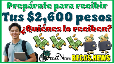 Prepárate para recibir tus $2,600 pesos | ¿Quiénes lo reciben?