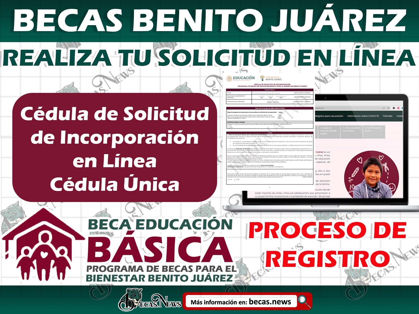 Proceso de Registro Becas Benito Juárez ¡Sigue estos sencillos paso! Cédula de Solicitud de Incorporación en Línea
