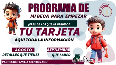 Programa de Mi Beca para Empezar | ¿Eres de los que ha perdido  tu tarejta?