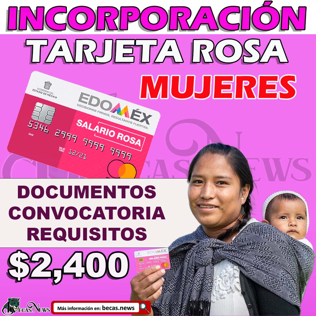 Próximo Registro Salario Rosa 2023; Requisitos y Documentos Solicitados