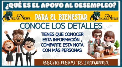 ¿QUÉ ES EL APOYO AL DESEMPLEO PARA EL BIENESTAR?… CONOCE ESTOS DETALLES 