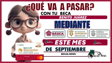 ¿QUÉ VA A PASAR CON TU BECA BENITO JUÁREZ?... MEDIANTE ESTE MES DE SEPTIEMBRE