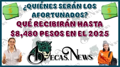 ¿QUIÉNES SERÁN LOS AFORTUNADOS QUÉ RECIBIRÁN HASTA $8,480 PESOS EN EL 2025?